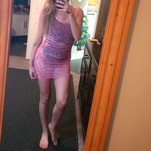 Cupshe Sheer Bodycon Dress - Picture 1 of 2